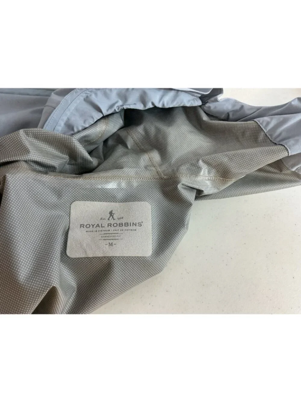 Royal Robbins Rain Jacket Hooded Lightweight Full Zip Windbreaker Mens Medium